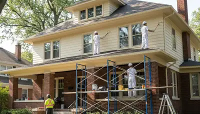 Painting contractor in Oak Park, IL providing professional interior and exterior house painting services
