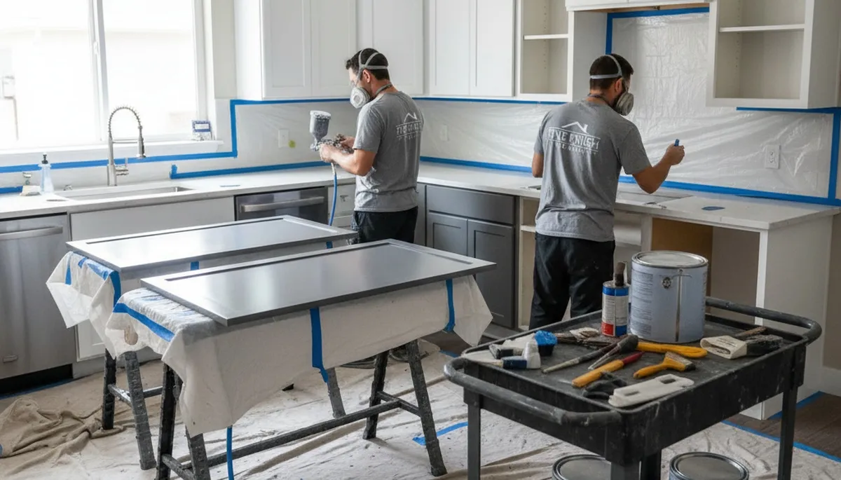 Cabinet painting in Oak Park, IL for smooth, durable kitchen refinishing