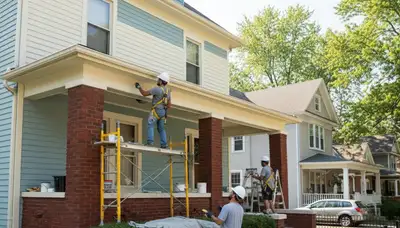 Painting contractor in Oak Park, IL providing professional interior and exterior house painting services