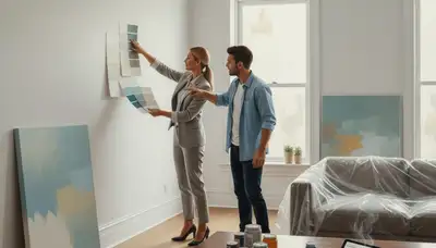 Oak Park, IL painters offering expert home color consultation for interior and exterior paint palettes