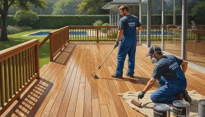Deck sealing service in Oak Park, IL to protect wood from moisture, sun, and winter wear