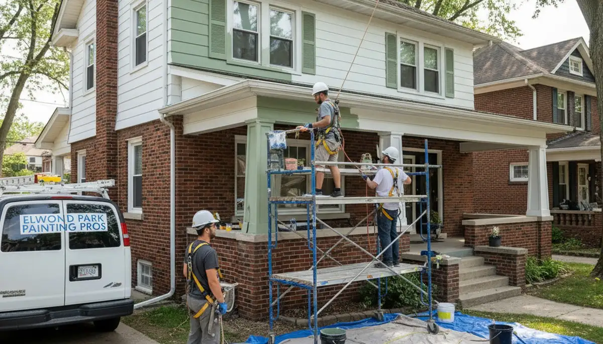 Painting contractors in Oak Park, IL providing professional interior and exterior house painting services