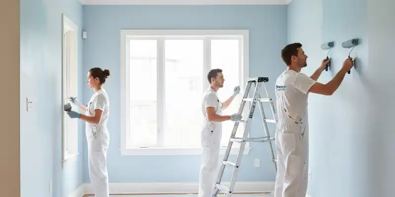 Oak Park, IL painting contractor homepage hero image for interior and exterior house painting services