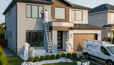Oak Park, IL house painting services with durable exterior finishes for Midwest weather