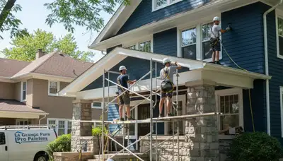 Painting contractors serving Oak Park, IL providing professional interior and exterior house painting services