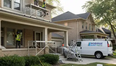 Painting contractor in Oak Park, IL providing professional interior and exterior painting services