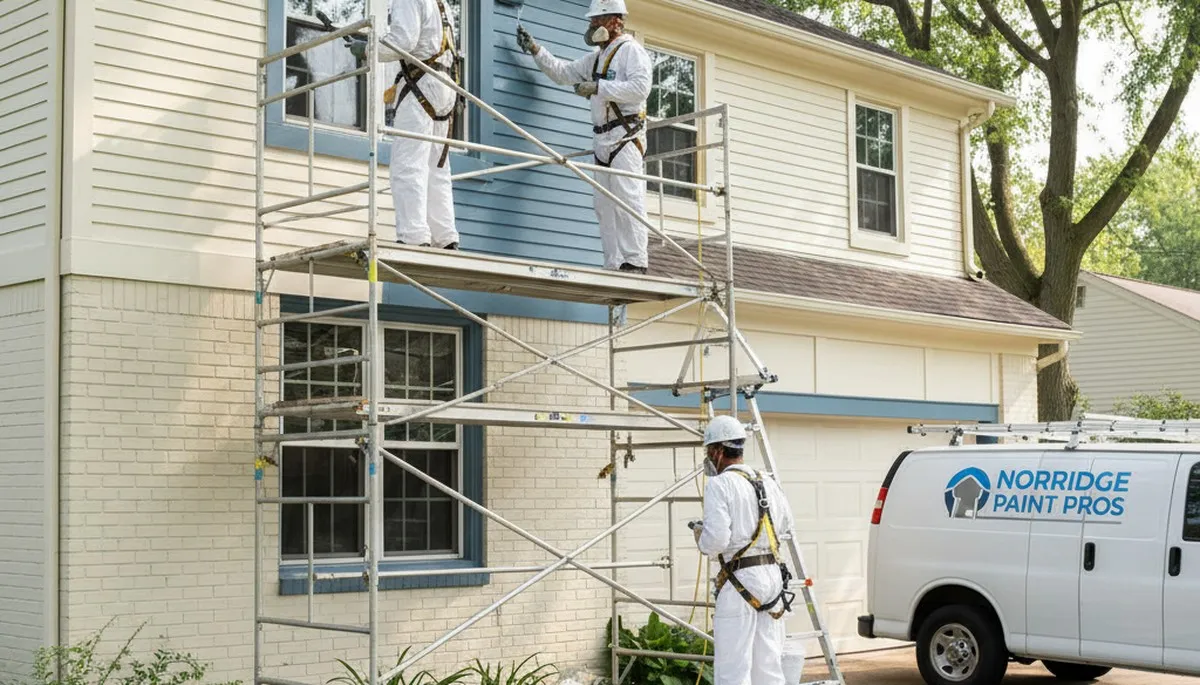 Painting contractor in Oak Park, IL providing professional interior and exterior painting services