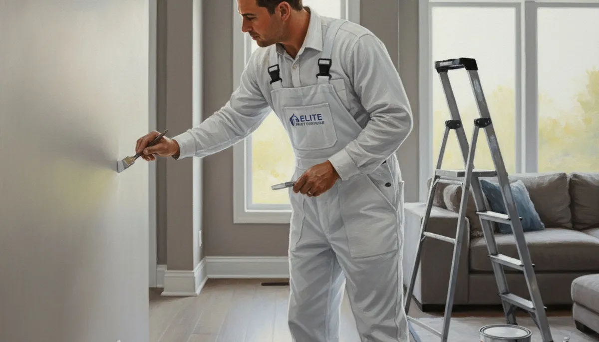 Oak Park, IL painters performing interior paint touch-ups for homes and businesses