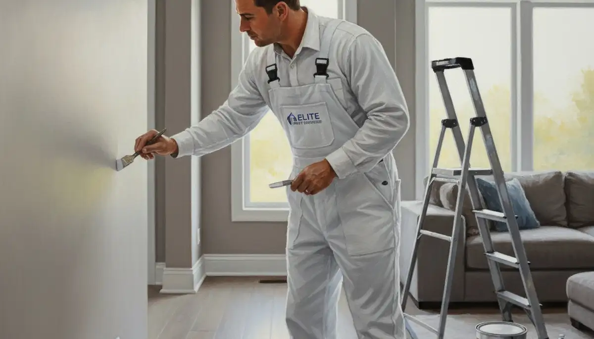 Oak Park, IL painters performing interior paint touch-ups for homes and businesses