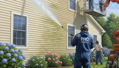Vinyl siding pressure cleaning in Oak Park, IL for a clean, polished home exterior