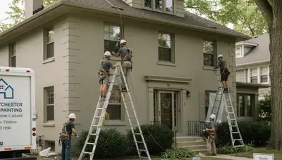 Painting contractor in Oak Park, IL providing professional interior and exterior painting services